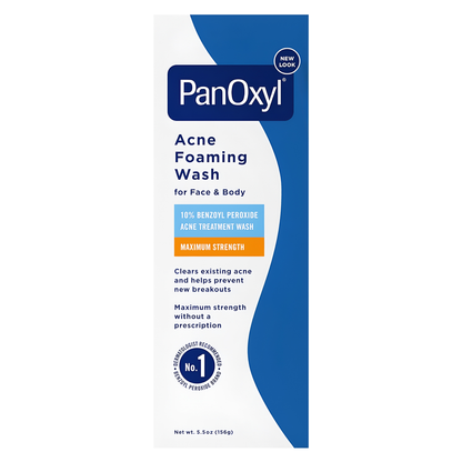 PanOxyl ®️ Acne Foaming Wash 10% Benzoyl Peroxide Maximum Strength • Acne Foaming Wash Against Acne & Further Outbreak Of Acne • 1x156gr