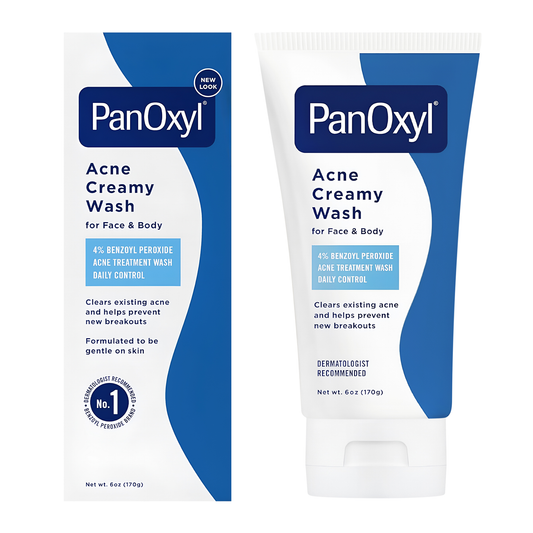 PanOxyl ®️ Acne Creamy Wash 4% Benzoyl Peroxide Daily Control • Acne Creamy Wash Against Acne & Further Outbreak Of Acne • 1x170gr