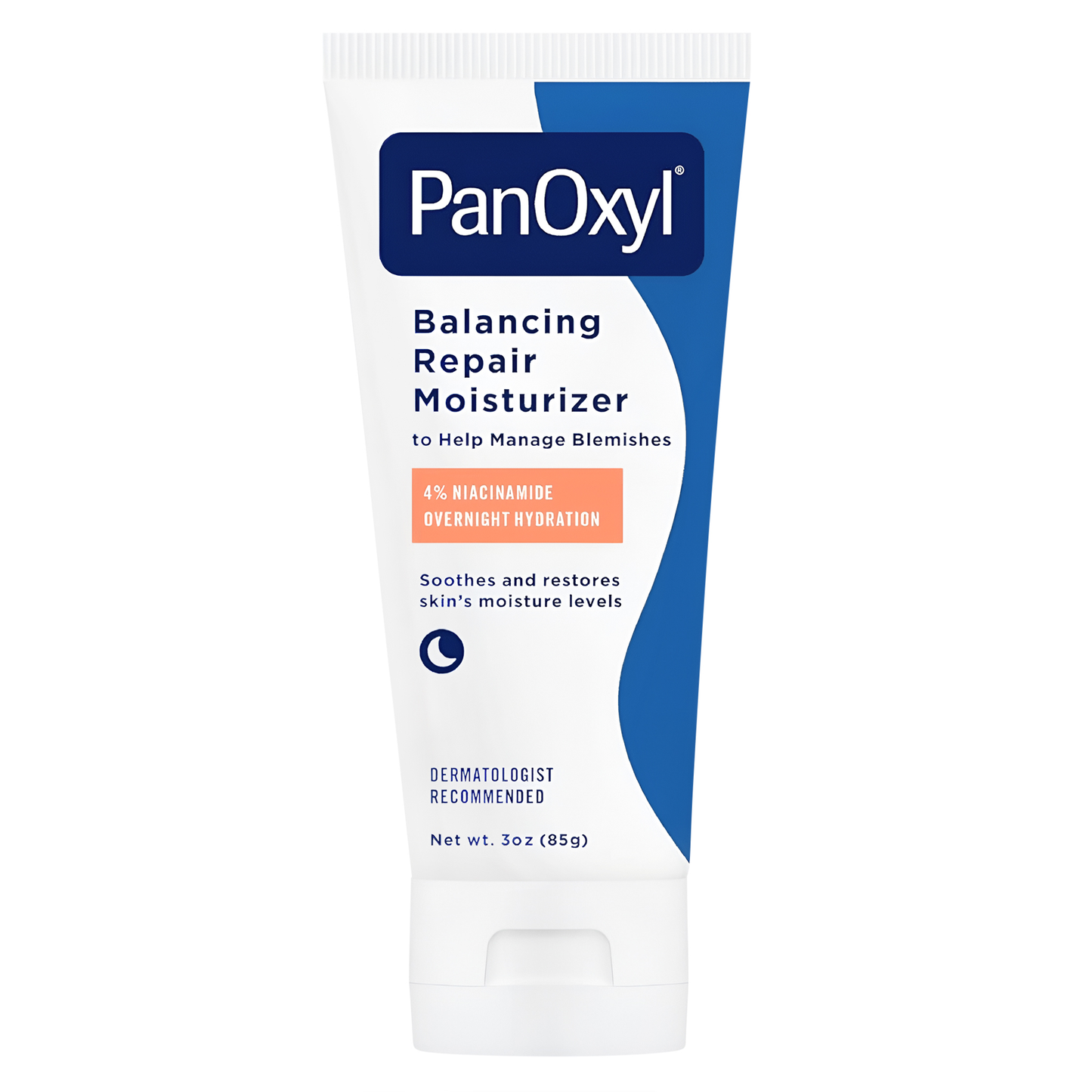 PanOxyl ®️ Balancing Repair Moisturizer 4% Niacinamide Overnight Hydration • Hydrating Moisturizer For Dry To Acne Prone Skin Types • 1x85gr